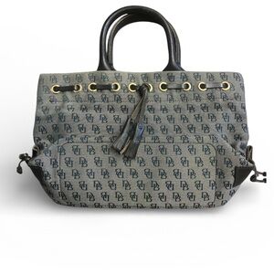 Dooney And Bourke Vintage Y2K  Wool Blend Y2K Tote Bag RN 61689
